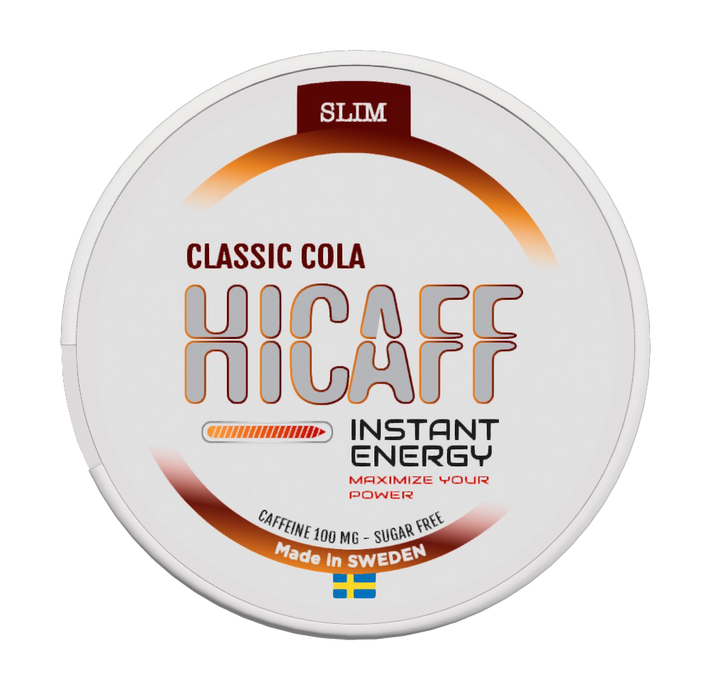 HICAFF - Classic Cola flavoured Caffeine Pouches - 100mg