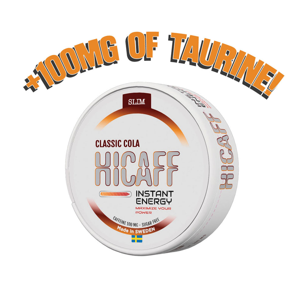 HICAFF - Classic Cola flavoured Caffeine & Taurine Pouches - 100mg