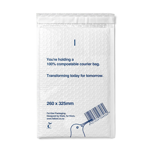 Compostable 260x325mm Bubble Mailers (Case)