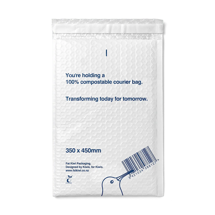 Compostable 350x450mm Bubble Mailers (Case)