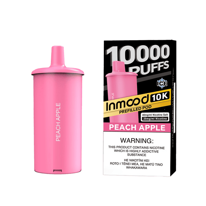 Inmood 10K Prefilled Pod - Peach Apple - Vapoureyes