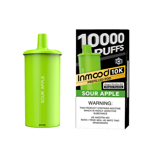 Inmood 10K Prefilled Pod - Sour Apple - Vapoureyes