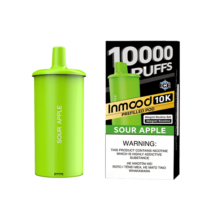 Inmood 10K Prefilled Pod - Sour Apple - Vapoureyes