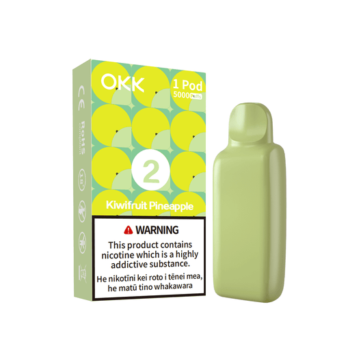 OKK CROSS II Pod (5000 Puffs) - Kiwifruit Pineapple - Vapoureyes