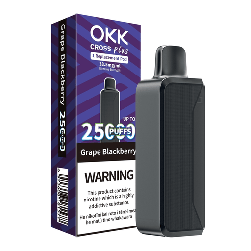 OKK Plus Single Pod 25000 Puffs - Grape Blackberry - Vapoureyes