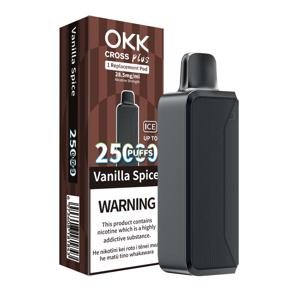 OKK Plus Single Pod 25000 Puffs - Vanilla Spice - Vapoureyes