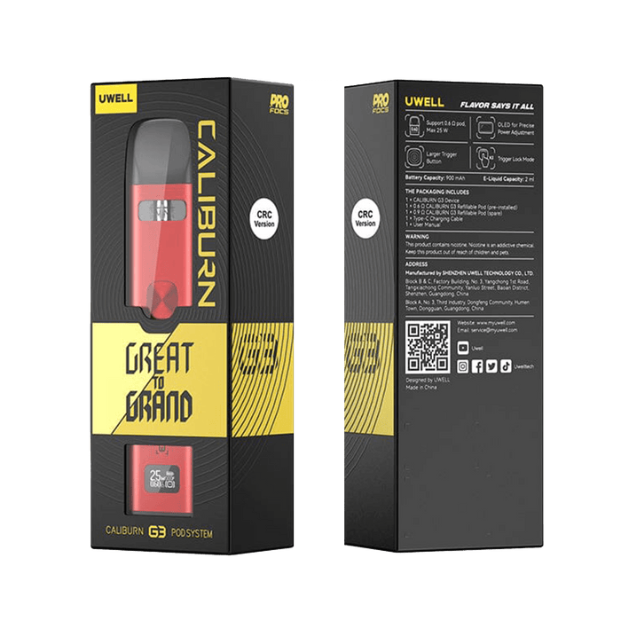 Uwell - Caliburn G3 Pod Kit - Vapoureyes