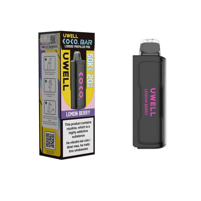 UWELL - KOKO Bar L50000 Pod - Lemon Berry - Vapoureyes