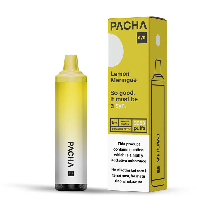 Pachamama Syn Disposable Vape Pen (8ml) Carton - Lemon Meringue (10pc) - Vapoureyes